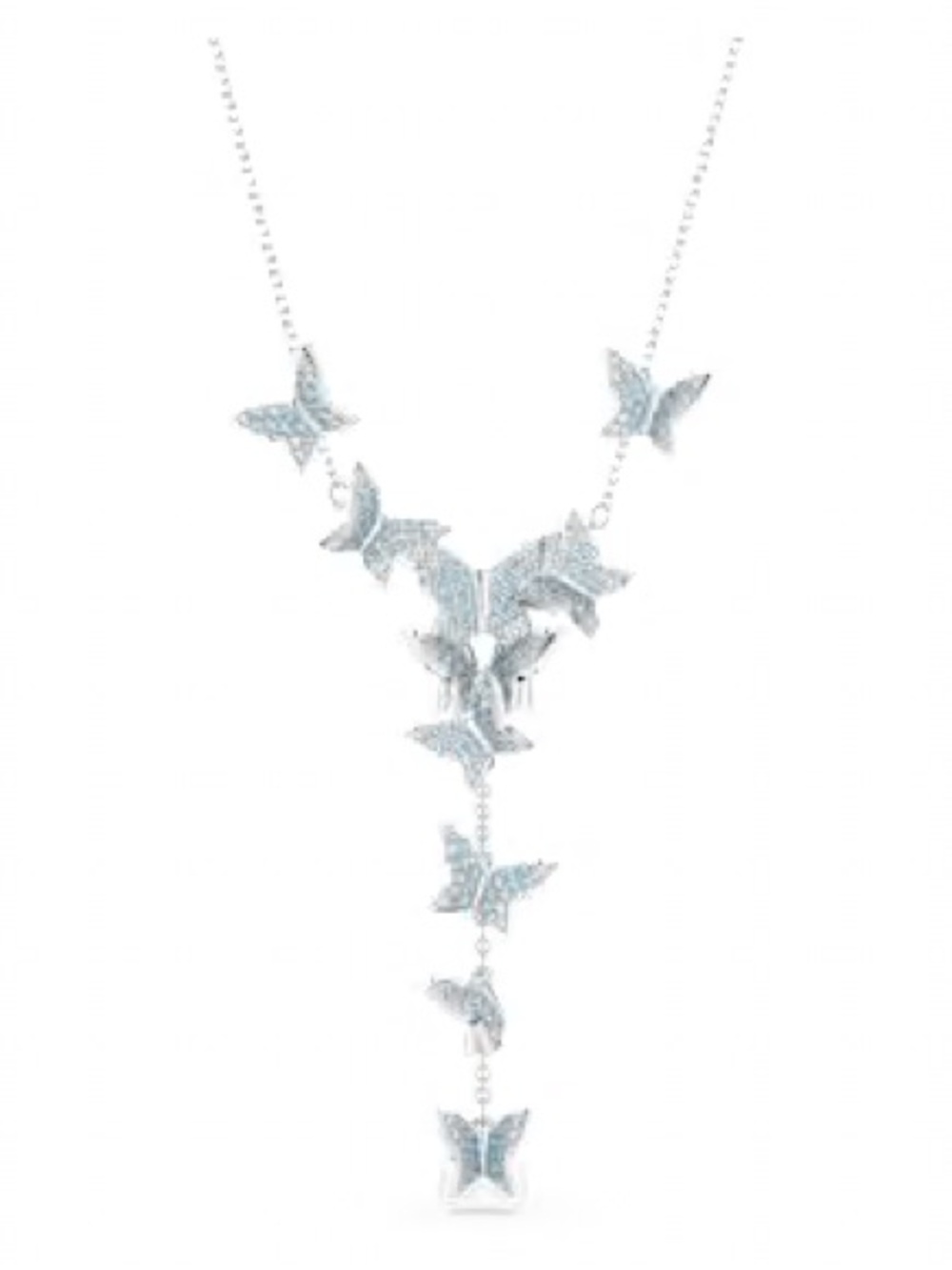Swarovski Silver Butterfly Pendant Y-Necklace